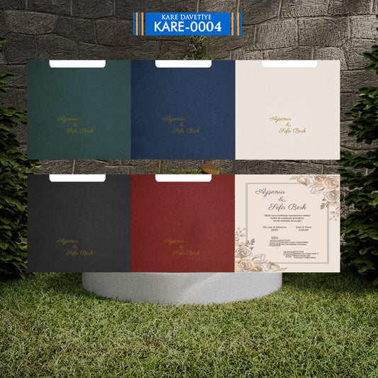 KARE ZARFLI DAVETİYE K-0004