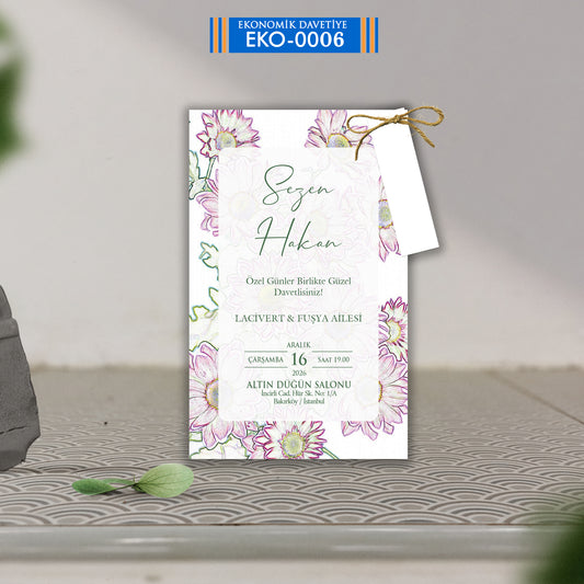 EKONOMİK ZARFSIZ DAVETİYE E-0006