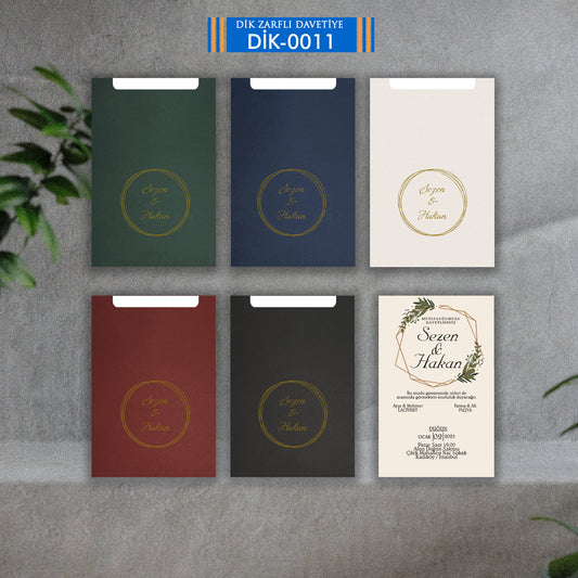 DİK ZARFLI DAVETİYE D-0011