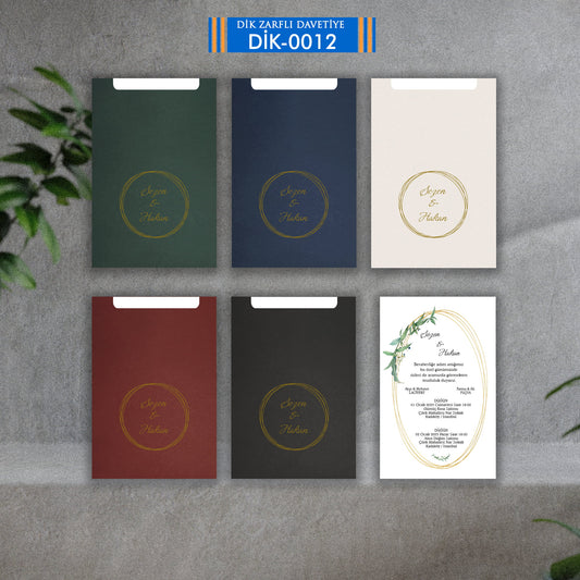 DİK ZARFLI DAVETİYE D-0012