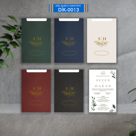 DİK ZARFLI DAVETİYE D-0013