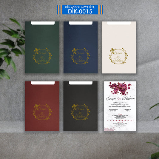 DİK ZARFLI DAVETİYE D-0015